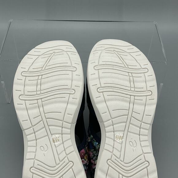 NEW Easy Spirit Women’s Traciee Floral Slide Sandals Dark Blue Size 6W - Picture 10 of 10